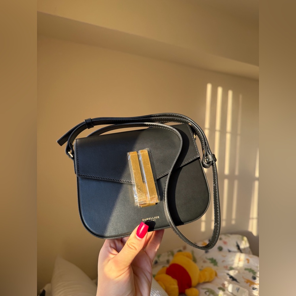 DeMellier London Black Leather Crossbody Bag